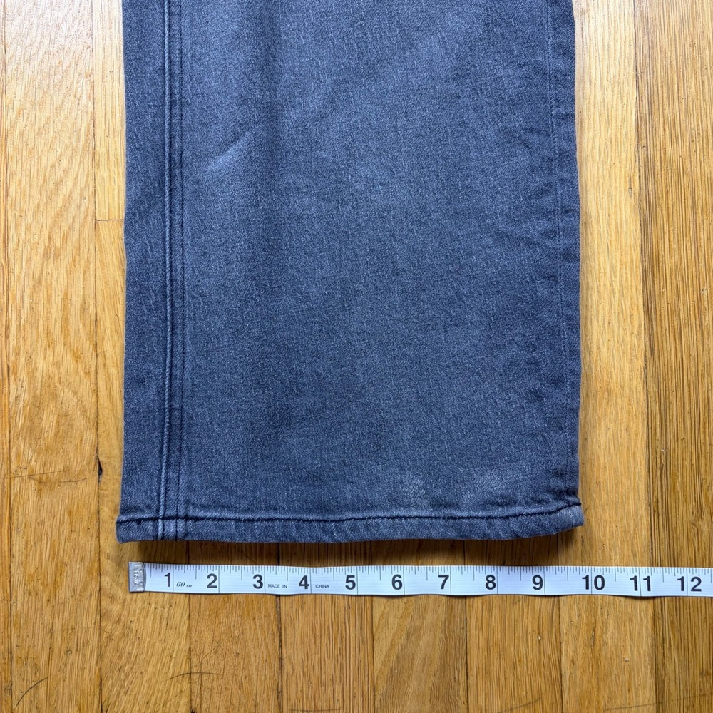 Quince Bella Stretch Relaxed Straight Jeans Womens 29 Stonewashed Grey High Rise - Picture 9 of 9